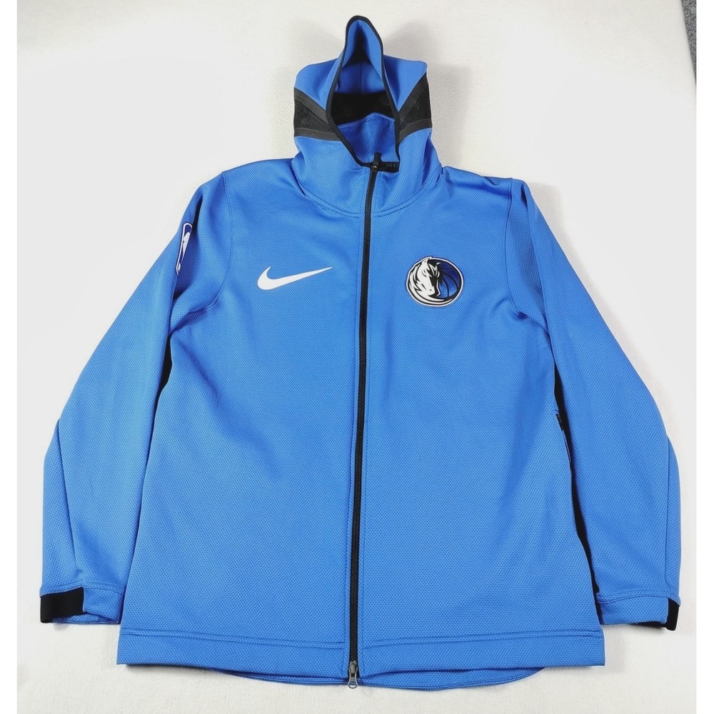 Nike Dallas Mavericks Therma Flex Showtime Hoodie Mens Blue XL Basketball NBA